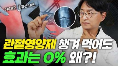 관절에 좋은 영양제 추천, 어깨 무릎 허리 통증, 관절 염증에 효과적인 영양제 정보[출처:유튜버-약사가 들려주는 약 이야기]