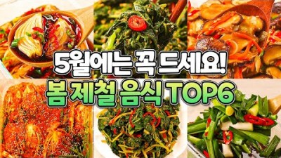 햇 양파장, 취나물 무침, 머이나물 무침, 표고버섯 무침, 얼갈이 김치, 풋마늘 장아찌 맛있게 만드는 방법, 봄철 음식 레시피 요리법 정보